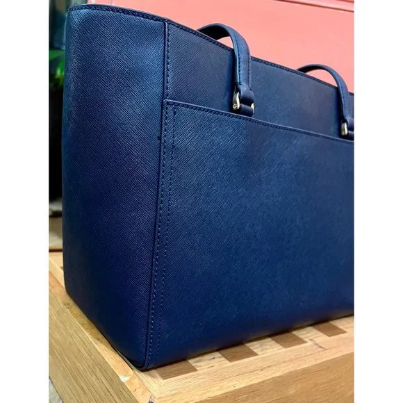 ♦️TORY BURCHN NAVY SMALL PARKER TOTE - Picture 6 of 12